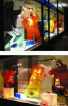 Schaufensterdekoration, Indoorgolf, Filmset Eventorganisation / Schaufensterdeko / Wandgestaltung / Dekoelemente / Baukunst